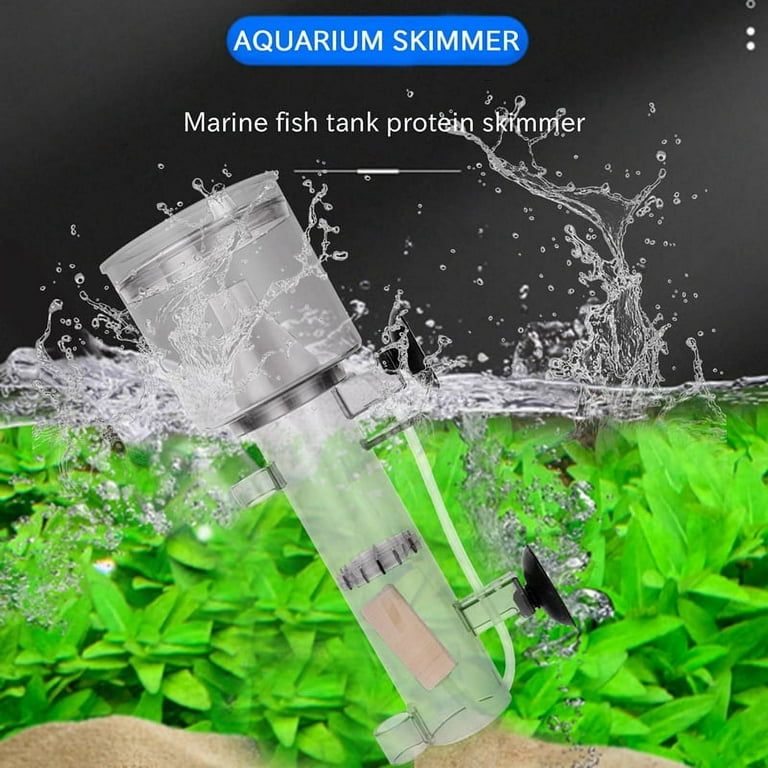 Internal Hang On Protein Skimmer Aquarium Protein Skimmer Marine Fish Coral  Tank Pump Filter