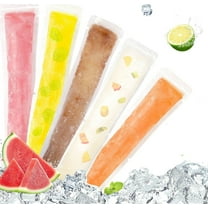 Disposable Ice Popsicle Mold Bags 100 Pcs,Freezer Tubes With Zip Lock Seal Funnel,Recyclable Ice Popsicle Mold Bag,Ice Bags for DIY Ice Pops,Yogurt Sticks,Juice and Fruit Smoothies (Clear)