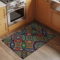 thumbnail image 2 of Vintage Boho Entryway Rug 2'x3'&nbsp; Non Slip Front Door Mats, Ethnic Floral Geometric Green Blue Red Entrance Rugs Indoor Outdoor Carpet, Washable Floor Mats Small Area Rug for Bedroom Kitchen, 2 of 8