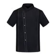 thumbnail image 3 of Men's Cardigan for Everyday Casual Wear With Short Sleeve Knit Front Open Cardigan for Spring Summer Kitchen Use, 3 of 3