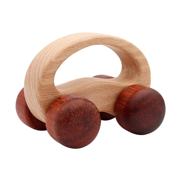 Fiudx Liquidación De Juguetes Los Bebés Aprenden A Gatear, Agarrar, Juguete De Madera De Haya, Coche De Madera, Molares De Madera Para Coche De Cachorro