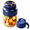 Blue, variant on Portable Electric Juicer Cup with 38 Blades, Dual Lid & USB-C Rechargeable, Personal Blender for Shakes and Smoothies