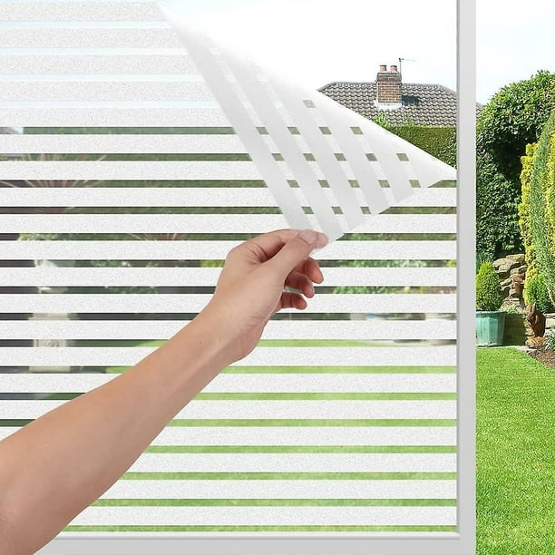 Película de privacidad para ventanas Persianas Película para ventanas de vidrio esmerilado Película para glaseado con bloqueo solar UV Película de vidrio adhesiva estática no adhesiva para e