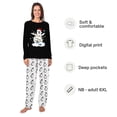 thumbnail image 2 of Christmas Lights Penguin Matching Family Pajamas With Pet, Santa Hat Penguin Holiday PJs, Plus Sizes, With Pockets, 2 of 7
