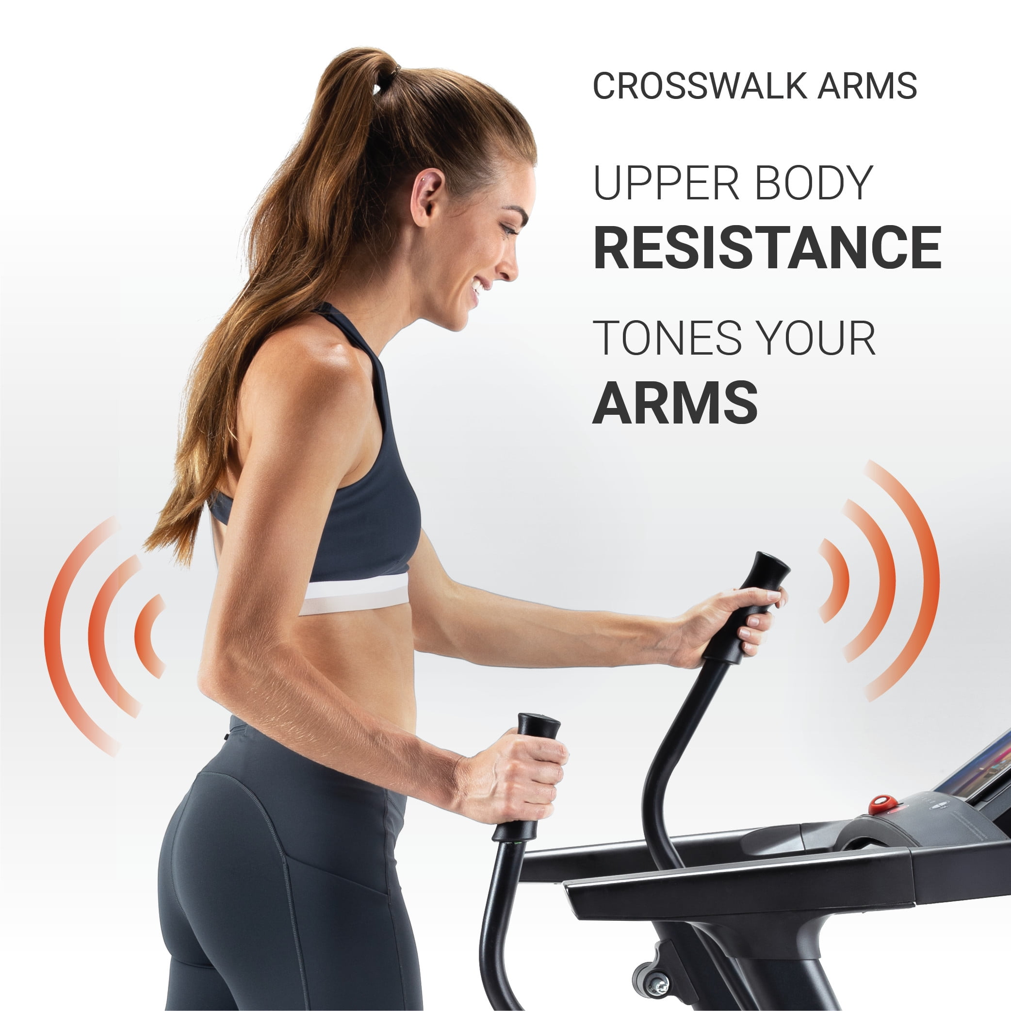 ProForm Crosswalk LT Folding Treadmill with Upper Body Resistance iFit Bluetooth Enabled
