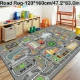 thumbnail image 1 of DEBGFS 1pc 800g/m² Car Game Mat - 0.24inch Thick Non-Slip Road Rug  Suitable for Youngsters Bedroom/Gaming Room City Map Design  Machine Washable  Educational Traffic Learning for Ages, 1 of 6