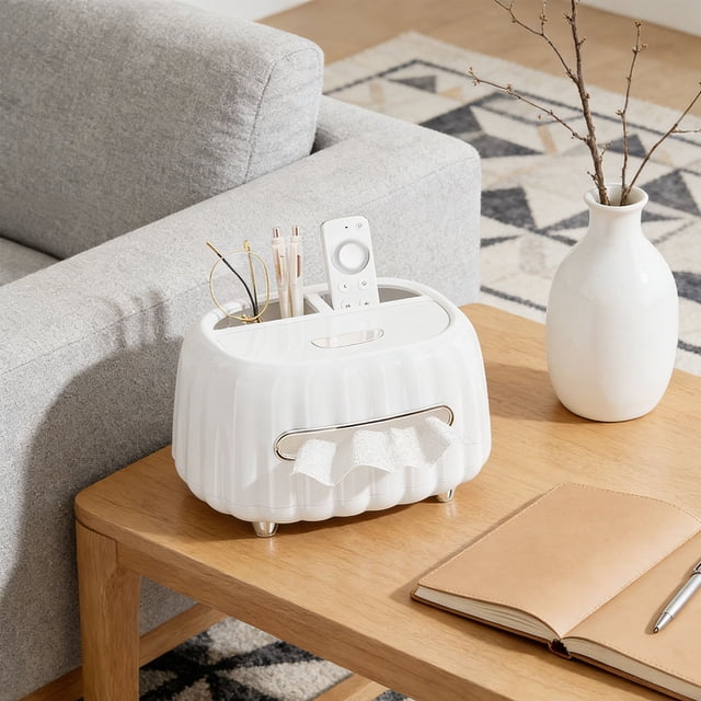 BotaniNest Paper Towel Storage Package Paper Towel Holder Desktop Storage With Stationery Pen Remote Control Paper Towel Household Dining