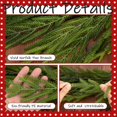 thumbnail image 3 of TETOU 9Ft Christmas Norfolk Pine Garlands, Pre-lit Faux Greenery Pine Garland, Real Touch Norfolk Pine Staircase Garland for Christmas Decorations Indoor mantel Door Holiday Decor, 3 of 6