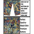 thumbnail image 5 of LA LEELA Women's Button Down Short-Sleeve Blouses Beach Hawaiian Shirt Party Dressy Vacation Casual Shirts For Women Trendy XL Floral Art, Multicolored, 5 of 5