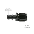 thumbnail image 2 of GlowShift -6 AN x 3/8" Barbed Push-On Hose Fitting, 2 of 3