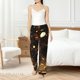 thumbnail image 4 of Balery Classical Golden Casino Pantalones de pijama para mujer, pijamas ultraligeros, pantalones de estar por casa-Medium, 4 of 6