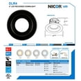 thumbnail image 5 of NICOR Lighting 4-Inch Dimmable 2700K LED Remodel Downlight Retrofit Kit for Recessed Housings, Black Trim (DLR4-3006-120-2K-BK), 5 of 5