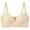 Beige, variant on Lace Seamless Bra for Women Plus Size Deep V Underwire Support Comfortable Gathered Lift Everyday Lingerie Soft Nylon Floral Design