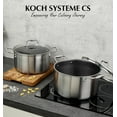 thumbnail image 4 of Koch Systeme CS 8-Quart Tri-Ply Stainless Steel Stock Pot with Lid, Nonstick Hybird Stainless Steel Stock Pot, Compatible with All Cooktops, Oven Safe, 4 of 8