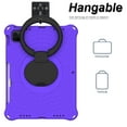thumbnail image 4 of Kids Friednly Case for iPad Pro 11" 4th 3rd 2nd Gen 2022/2021/2020/2018, EVA Foam Shoulder Strap Shockproof Protective Case with 360 Degree Rotated Handle Bracket Stand Heat Dissipation Cover,Purple, 4 of 7