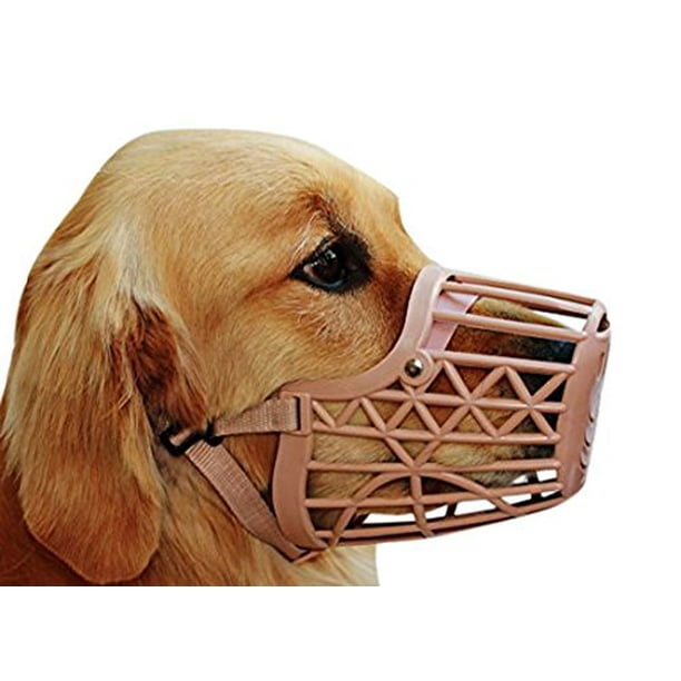 Basket Cage Dog Muzzle Size Beige Size 4 8211 Snout Circumference 8211 10 8221 Walmart Com Walmart Com