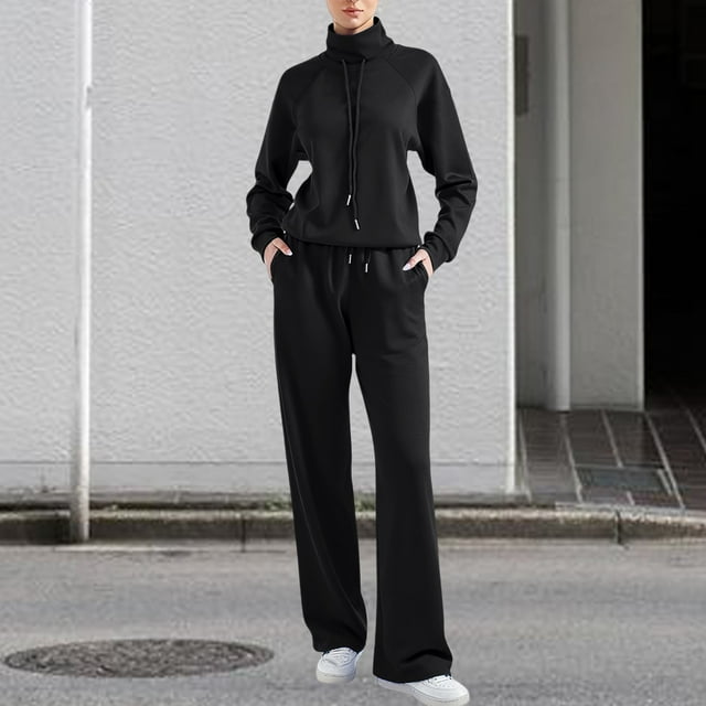 Pyhlmscde Ensemble de Survêtement Décontracté à Manches Longues pour Femmes, Ensemble de Pyjama pour Femmes, Tenues d'Automne pour Femmes
