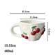 thumbnail image 5 of Billuyoard Taza de cerámica, taza multifunción y diseño versátil extragrande con un práctico diseño ideal para la oficina con té, jugo o Teteras Cereza 301-400 ml, 5 of 6
