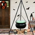 thumbnail image 4 of ADruer Delivered Before , Outdoor Party Decorations, Large Witches Cauldron on Tripod with Lights, Plastic Decorations for Porch Yard Lawn Outside (30.7x7.87in), 4 of 7