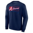 thumbnail image 2 of Men's Fanatics Navy Atlanta Braves Focus Fleece Pullover Sweatshirt, 2 of 3