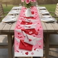 thumbnail image 4 of Valentine's Day Table Runner 120 Inches, Romantic Pink Love Letter Cute Bed Runner Dresser Scarves Tabletop for Indoor Outdoor Parties/Ceremony/Banquet, 13"x 120", 4 of 8