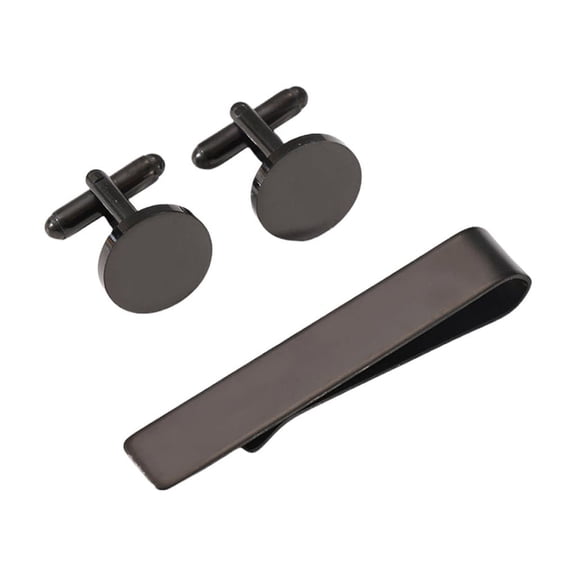 ZPAQI Refined Tie Clip and Cufflinks Set to Elevating Your Professional Look