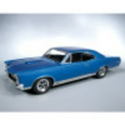 MPC: 1:25 Scale Model Kit - 1967 Pontiac GTO - Blue, 85+ Parts - Skill Level 2, Vehicle Building Kit, Replica Classic Car, Age 14+