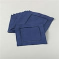 thumbnail image 1 of SARO 6 Po. 24 par 7 Everyday Serviette à Cocktail Carrée Ourlée - Bleu Cobalt Ensemble de 12, 1 of 1