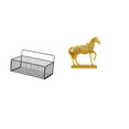 thumbnail image 1 of Cesta de almacenamiento,Cesta organizadora de almacenamiento de cocina colgante de alambre,Organizador de pared para baño con cesta de almacenamiento de alambre,Estatuas de caballos,Estatuas, 1 of 8