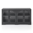 thumbnail image 6 of Bailor Rustic Wood Television Stand for TVs up to 60" with Adjustable Shelves, Black, 6 of 9