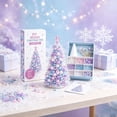 thumbnail image 3 of DIY Beaded Christmas Tree Kit - Handmade Holiday Craft Set With Pearls And Crystals(Purple), 3 of 5