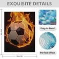 thumbnail image 3 of Diamond Art Kit for Adults, Soccer Ball Flames Dynamic Motion Diamond Painting for Adults Beginners, 5D DIY Diamond Art Painting Kits, Colorful Diamond Painting Craft for Home Decor 12x16, 3 of 7