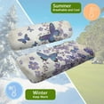 thumbnail image 6 of FUIALDOLG Universal Golf Cart Seat Covers Ezgo Purple Butterfly Flower Print Washable Seat Cover Protector for Club Car Precedent Golf Cart Accessories Fit Like a Glove, 6 of 8