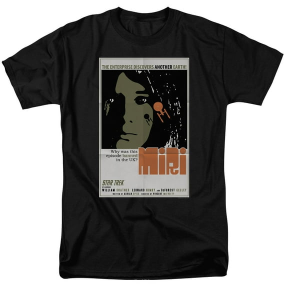 Star Trek Tos Episode 8 Adult 18/1 T-Shirt Black