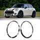thumbnail image 2 of For MINI F55 F56 F57 03-18 Chrome Left Right Front Headlights Frame Headlight Eyebrow Ring Cover Tr, 2 of 5