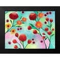 thumbnail image 2 of Moore, Regina 24x19 Black Modern Framed Museum Art Print Titled - Jambalaya Floral IV, 2 of 5
