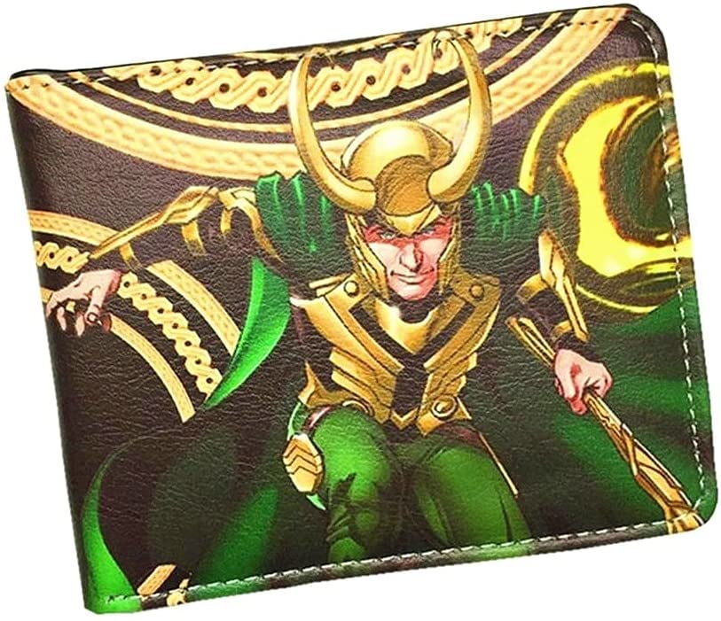 Loki Purse Loki Wallet Loki Two-fold Wallet Loki Leather Wallet Loki 3D  Comic Super Hero Loki Unisex Purse Waterproof Lightweight Backpacks for  Loki 