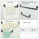 thumbnail image 3 of Suction Cup Towel Rack Retractable Non Drilling Kitchen and Bathroom Wall Hanging Single Towel Bar, 3 of 4