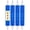 Blue, variant on PSBM Cast Stretch Wrap with Extended Core Handles 20 Inch x 1000 Feet 80 Gauge 4 Rolls Plastic Black Opaque Hand Shrink Film for Packaging