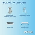 thumbnail image 3 of Intex 18 x 4 Foot Inflatable Round Outdoor Above Ground Swimming Pool Set, 3 of 7