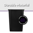 thumbnail image 3 of Superio Large Kitchen Trash Can 13 Gallon, 52 Qt Waste Bin for Kitchen, Garage, Indoor and Outdoor Trash Can (6, Black), 3 of 7