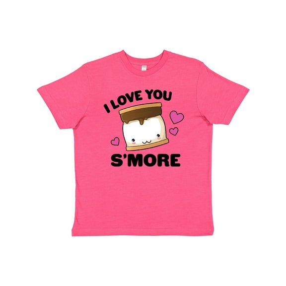 Inktastic Valentines Day I Love You S'more with Pink Hearts Youth T-Shirt