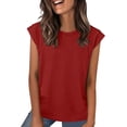 thumbnail image 2 of Royisotas Womens Summer Tops Trendy Short Sleeve T Shirts Crew Neck Womens Shirts Fashion Casual, 2 of 9