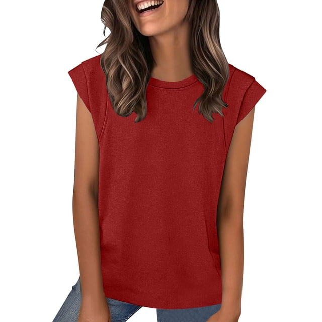 Camisetas de Mujer Suelto Ajuste 1/2 Manga Cuello Casual Lindo Impreso Superior Suave Estiramiento Blusa de Poliéster para Verano Diario