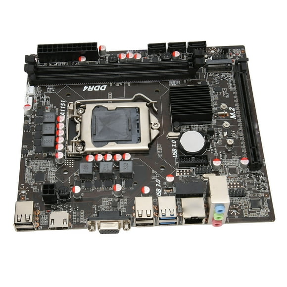 Computer Motherboard, Desktop Computer Motherboard  3.0 DDR4 PCIe 3.0 H310BB4 Dual Channel  For Desktop Computer
