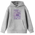 thumbnail image 6 of Kpop Demon Hunters Panel Art HuntrX Boys Heather Gray Long Sleeve Hoodie-Medium, 6 of 7