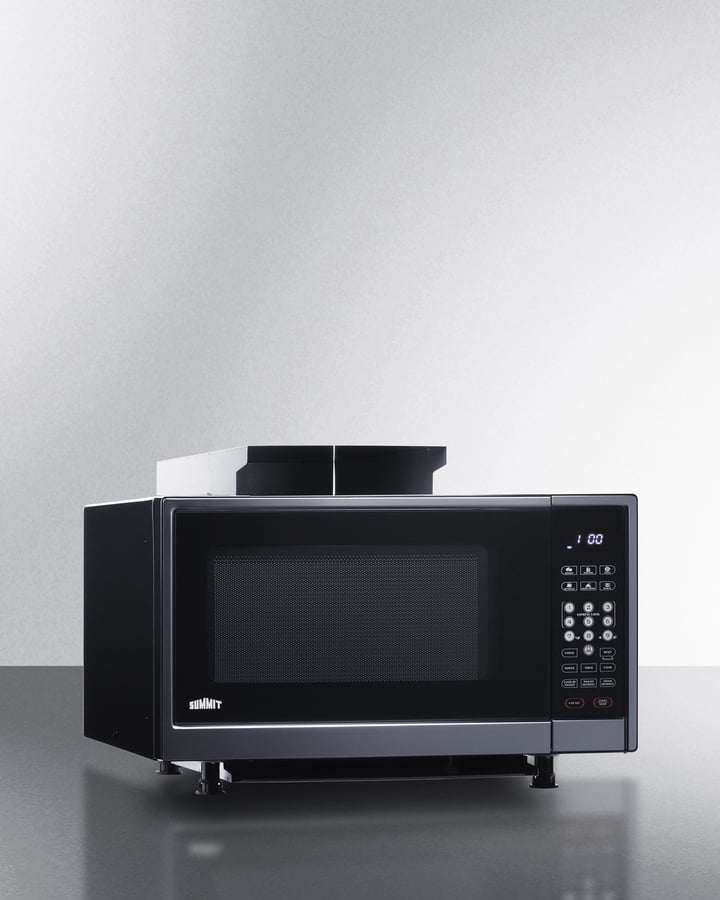 Summit Built-in Microwave with Trim Kit,  Fits 24 Inch Spaces 1.2 cu.ft., Stainless Steel - SMBI24