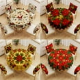 thumbnail image 1 of Christmas Tablecloth with Santa Claus - Festive Holiday Dining Table Decor for Parties & Family Gatherings, 1 of 6
