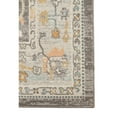 thumbnail image 4 of HomeRoots 531495 9 x 12 ft. Grey & Orange Floral Stain Resistant Indoor & Outdoor Rectangle Area Rug, 4 of 5