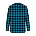 thumbnail image 5 of Qiopertar Mode Femmes Imprimé Col Rond Pull Tops Manches Longues Blouse Confortable Chandail en Molleton Offres de la Semaine Liquidation Moins de 5$ jusqu'à 90 % de Réduction, 5 of 5